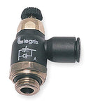Regulador de Flujo OD 1/4 X 1/8 NPT Macho /
Flow Regulator OD 1/4 X 1/8 NPT Male. Parker