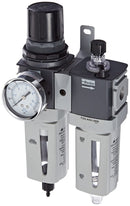 FRL 2 Puertos 3/8" Purga manual / FRL Manual Drain 3/8" ports. Parker