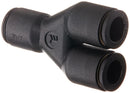 Conector Yee 1/4 Push to Connect / Yee 1/4 Push to Connect connector. Parker