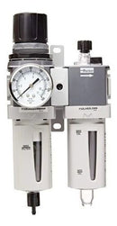 FRL 3 Puertos 3/8" Purga manual / FRL Manual Drain 3/8" ports. Parker