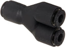 Conector Yee 1/8 Push to Connect / Yee 1/8 Push to Connect connector. Parker
