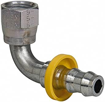 Conector Codo JIC 3/8 Giratorio Hembra x 3/8 Manguera / JIC 3/8 Female Swivel Elbow Connector x 3/8 Hose. Parker