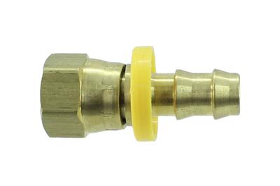 Conector Flare 37° Acero 3/8 Manguera x 3/8 / 3/8 Hose x 3/8 Flare 37° Steel Connector. Parker