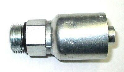 Conector 1/2 SAE Macho con Oring x 1/2 Manguera / 1/2 SAE Male Connector with Oring x 1/2 Hose. Parker