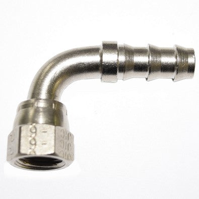 Conector Codo Giratorio JIC 3/8 Hembra x 3/8 Manguera / Female Short Drop Swivel Elbow 3/8 JIC X 3/8 Hose Steel. Parker