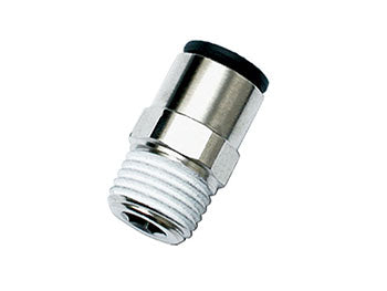 Conector 6mm a 1/8 BSPT Push to Connect / 6mm to 1/8 BSPT Push to Connect connector. Parker